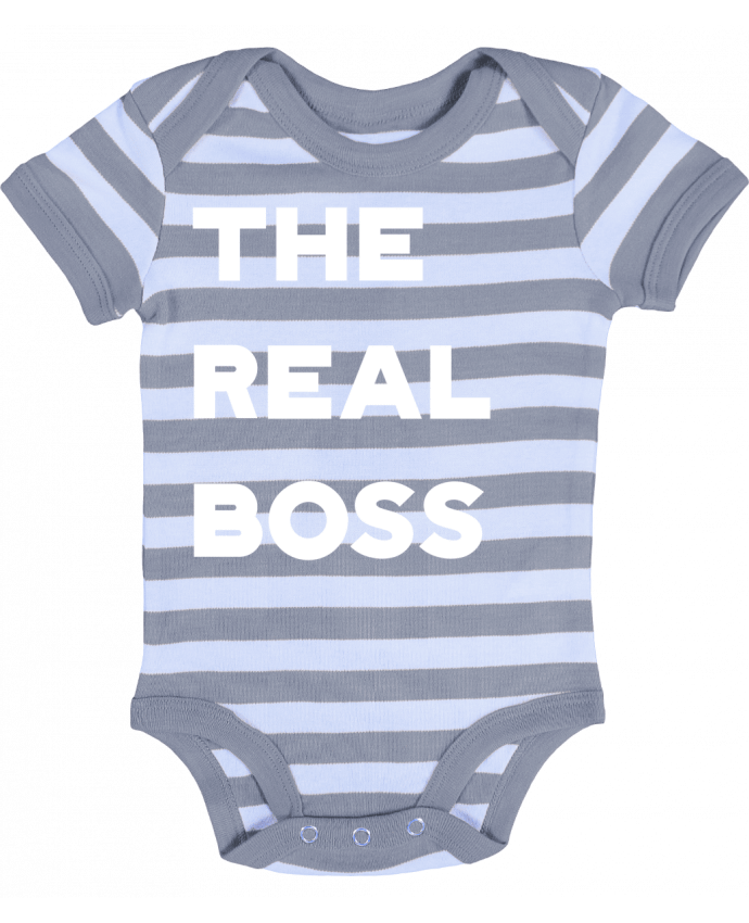 Baby Body striped The real boss - Original t-shirt