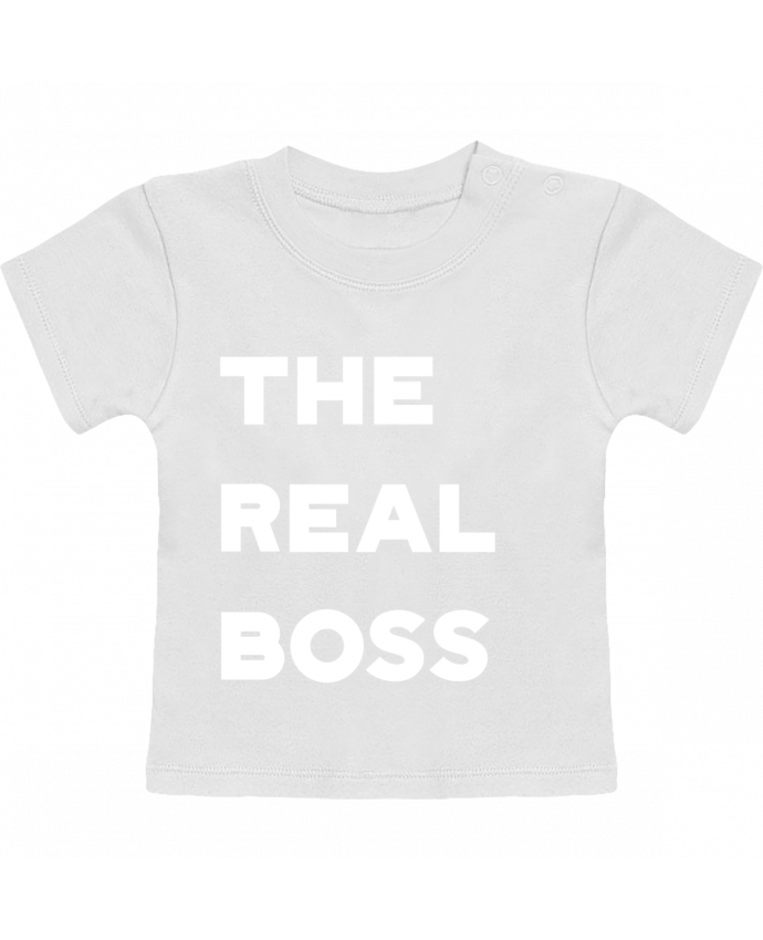 Camiseta Bebé Manga Corta The real boss manches courtes du designer Original t-shirt