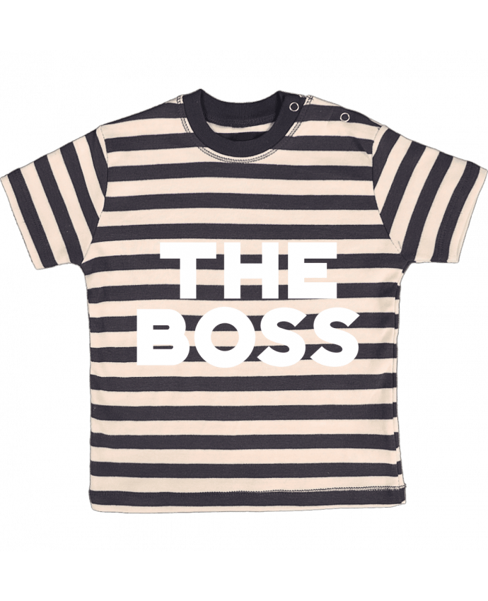T-shirt baby with stripes The Boss by Original t-shirt