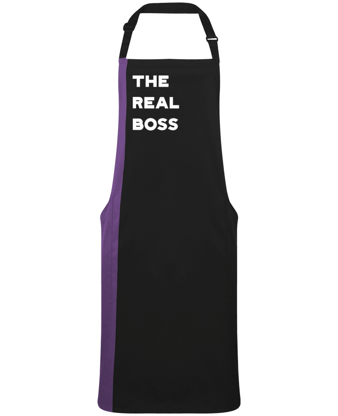 Two-tone long Apron The real boss by  Original t-shirt