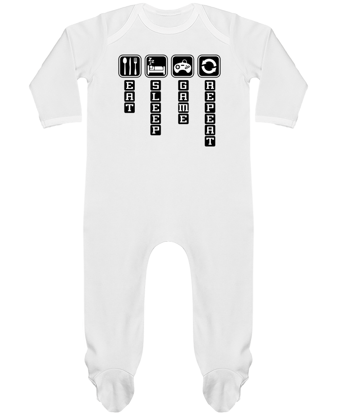 Body Pyjama Bébé Gamer life cycle par Original t-shirt