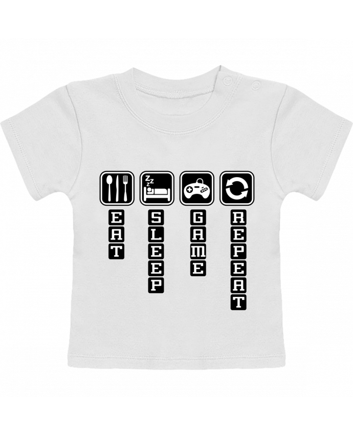 T-shirt bébé Gamer life cycle manches courtes du designer Original t-shirt