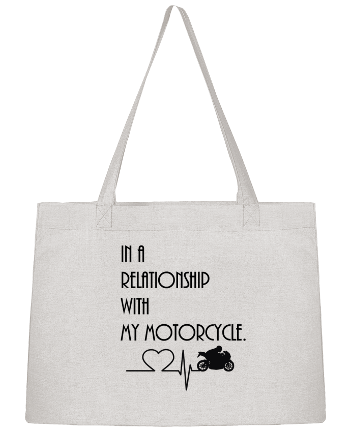 Shopping tote bag Stanley Stella Motorcycle relationship by Original t-shirt