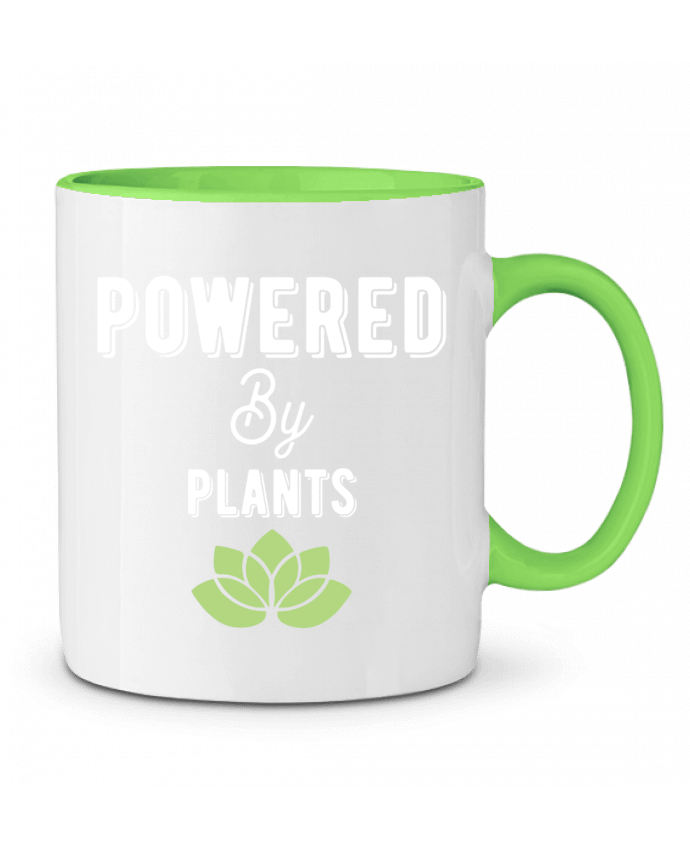 Two-tone Ceramic Mug Powered by plants Original t-shirt