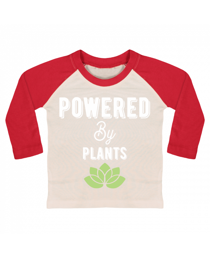 Tee-shirt Bébé Baseball ML Powered by plants par Original t-shirt