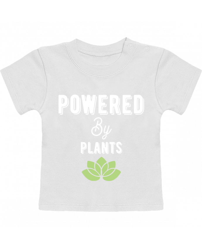 T-shirt bébé Powered by plants manches courtes du designer Original t-shirt
