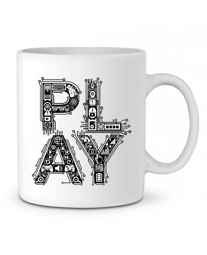Ceramic Mug Play typo gamer by Original t-shirt
