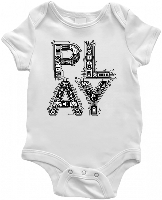 Baby Body Play typo gamer by Original t-shirt