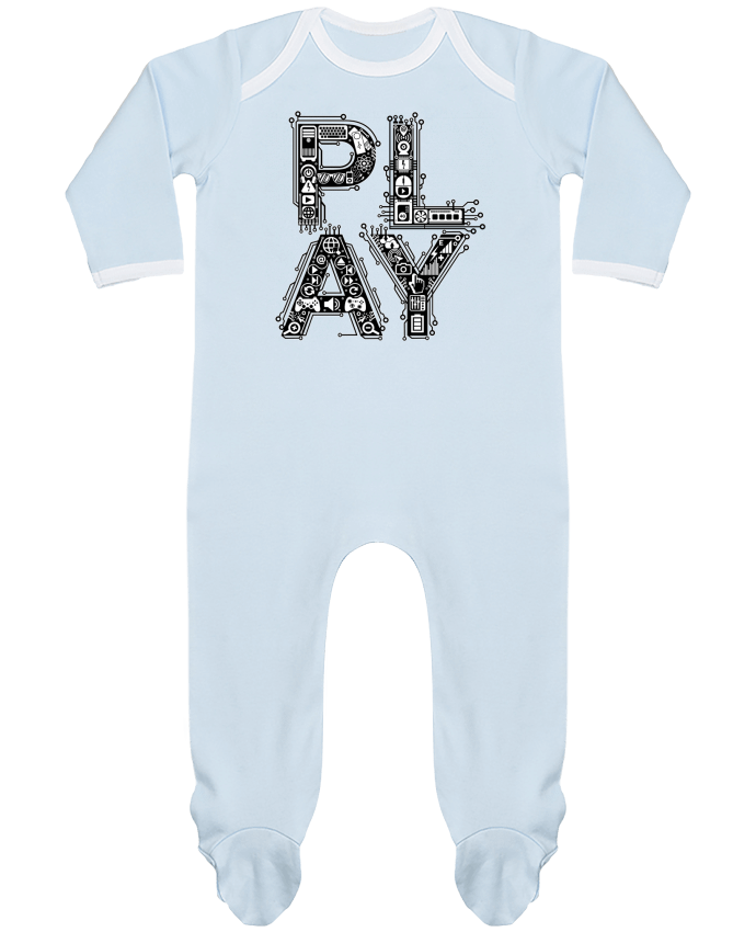 Body Pyjama Bébé Play typo gamer par Original t-shirt
