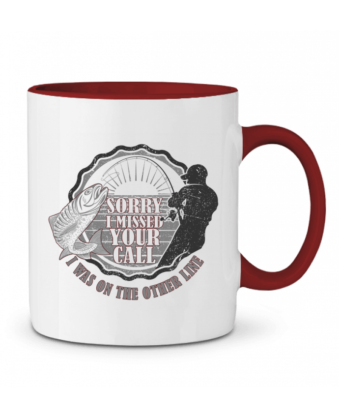 Mug bicolore Sorry fishing Original t-shirt
