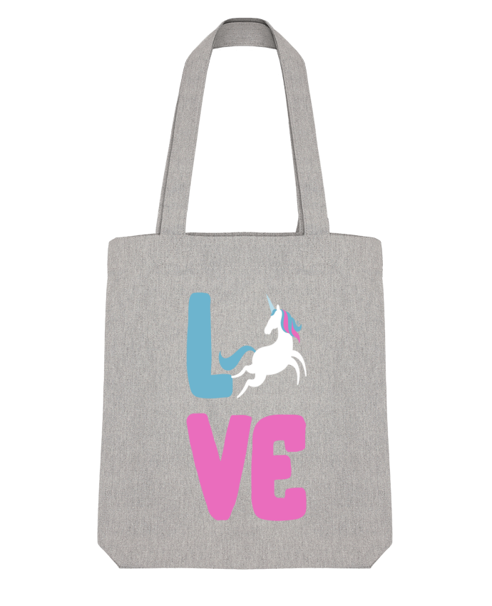 Tote Bag Stanley Stella Unicorn love by Original t-shirt 