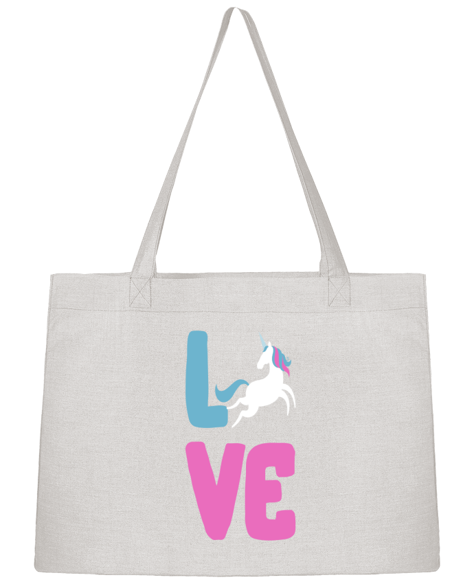 Shopping tote bag Stanley Stella Unicorn love by Original t-shirt