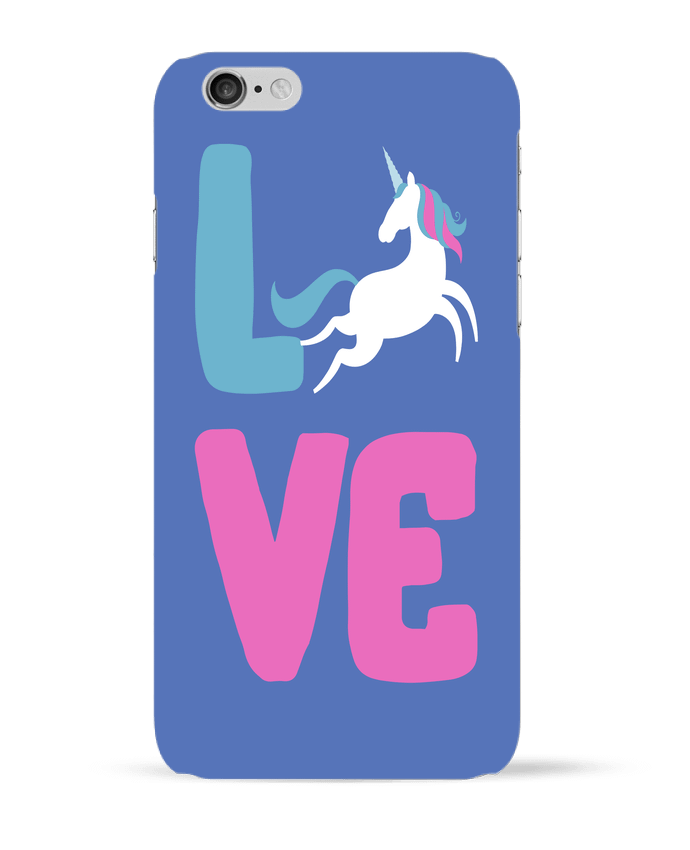 Case 3D iPhone 6 Unicorn love by Original t-shirt