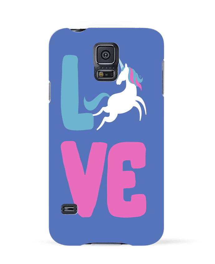 Case 3D Samsung Galaxy S5 Unicorn love by Original t-shirt