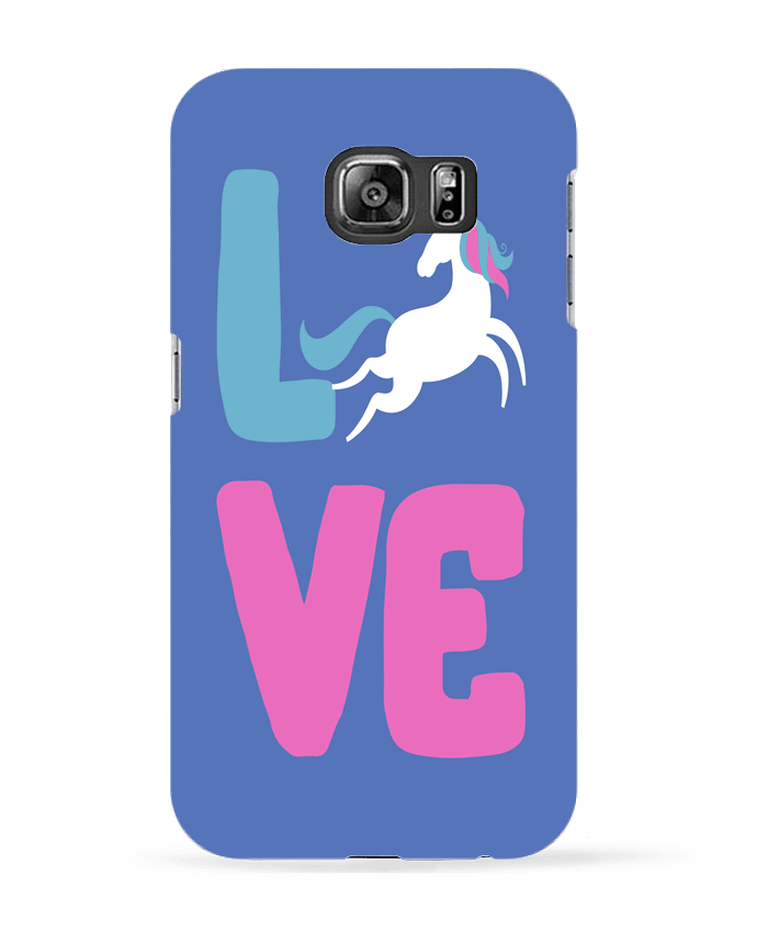 Case 3D Samsung Galaxy S6 Unicorn love - Original t-shirt