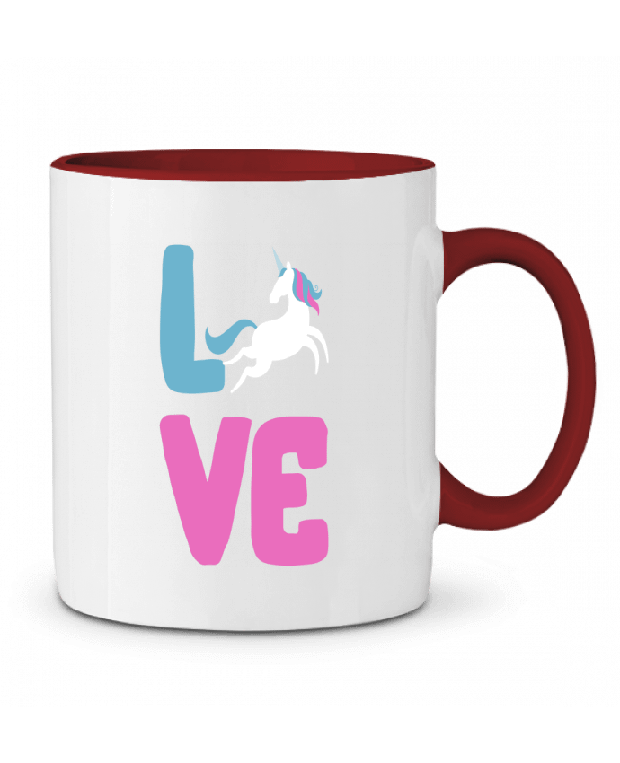 Mug bicolore Unicorn love Original t-shirt