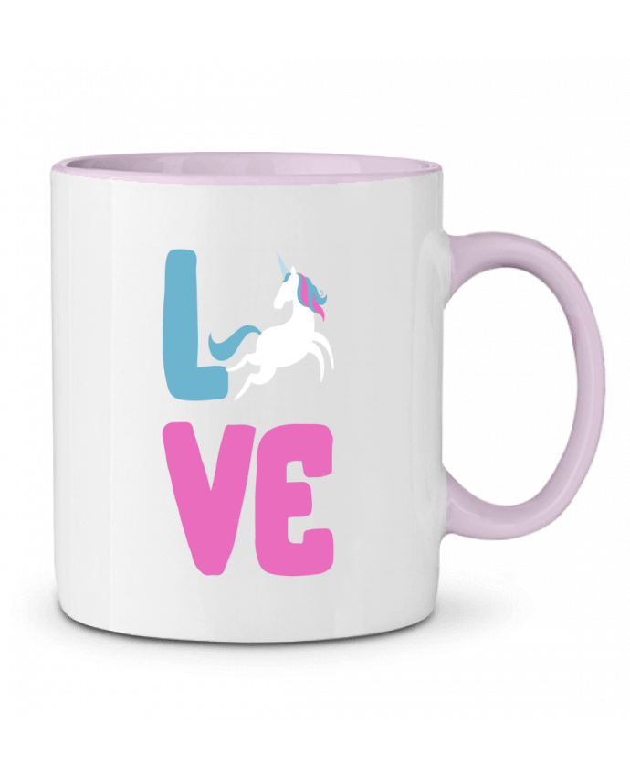 Two-tone Ceramic Mug Unicorn love Original t-shirt
