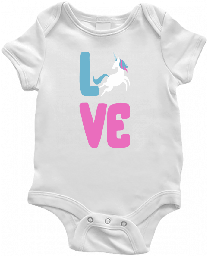 Body Bebé Unicorn love por Original t-shirt