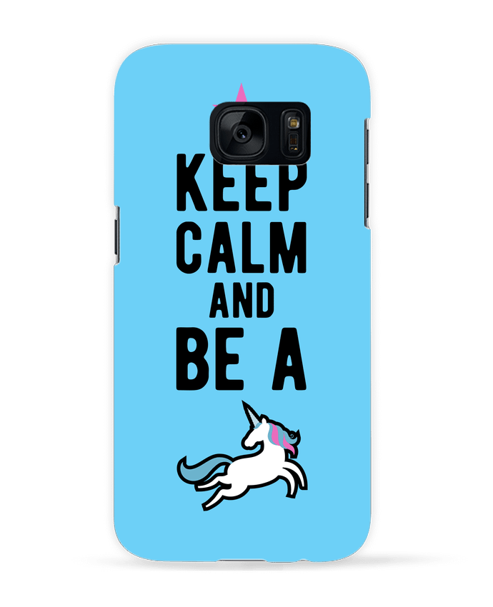 Case 3D Samsung Galaxy S7 Be a unicorn humour licorne by Original t-shirt
