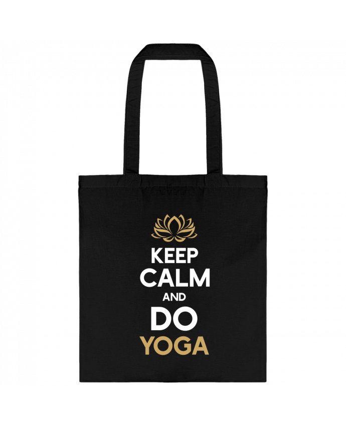 Tote Bag cotton Keep calm Yoga by Original t-shirt