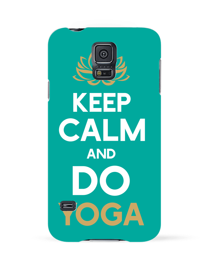 Carcasa Samsung Galaxy S5 Keep calm Yoga por Original t-shirt