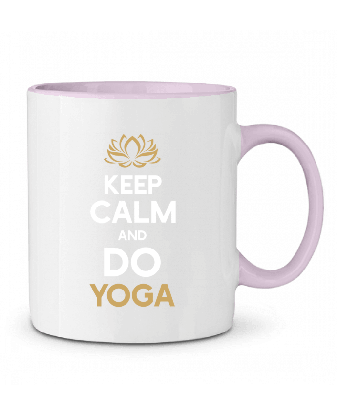 Two-tone Ceramic Mug Keep calm Yoga Original t-shirt