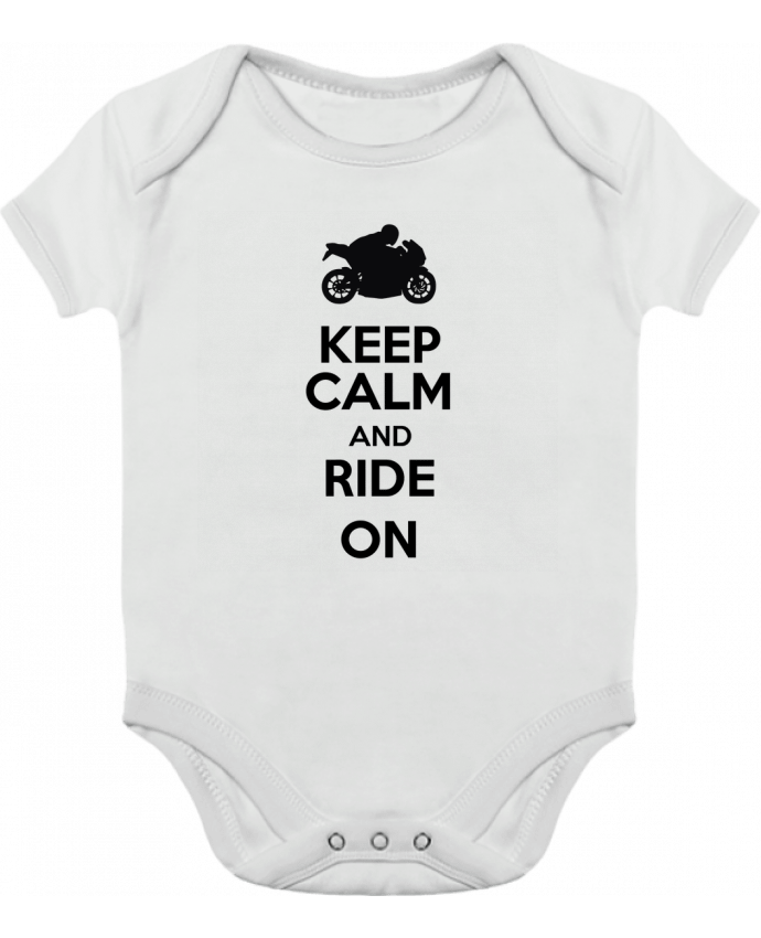 Body Bebé Contraste Keep calm Moto por Original t-shirt