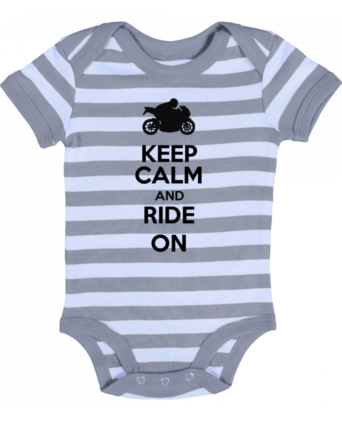 Body Bebé a Rayas Keep calm Moto - Original t-shirt