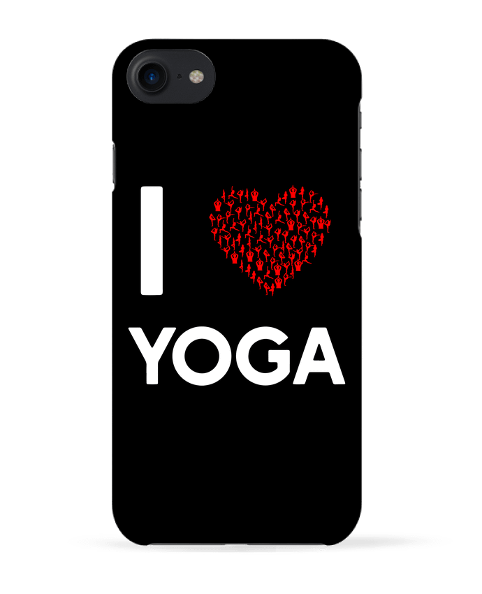 Case 3D iPhone 7 I Love Yoga de Original t-shirt