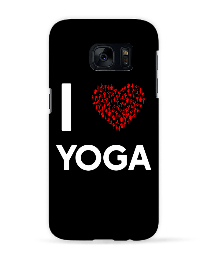 Case 3D Samsung Galaxy S7 I Love Yoga by Original t-shirt
