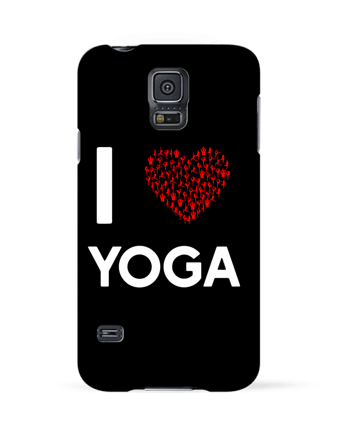 Case 3D Samsung Galaxy S5 I Love Yoga by Original t-shirt