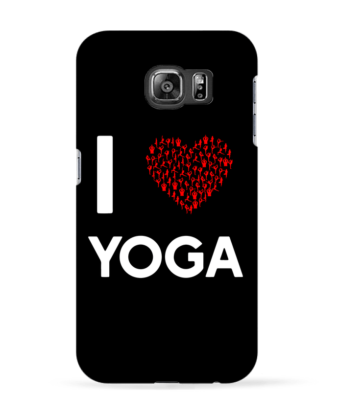 Case 3D Samsung Galaxy S6 I Love Yoga - Original t-shirt