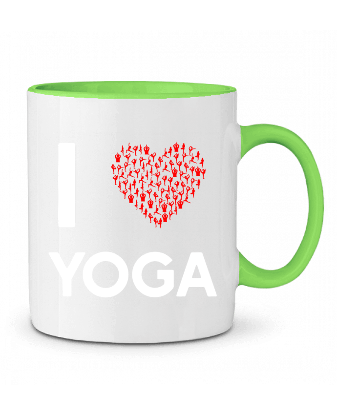 Two-tone Ceramic Mug I Love Yoga Original t-shirt