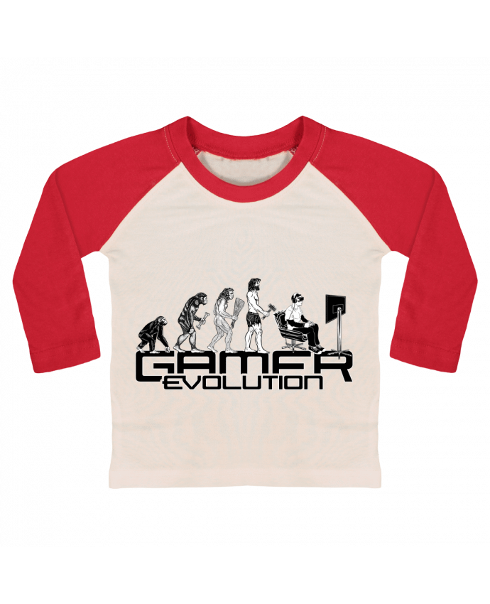Tee-shirt Bébé Baseball ML Gamer evolution par Original t-shirt