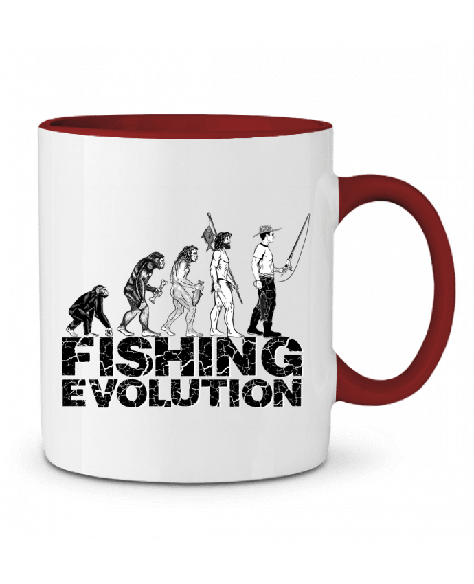 Mug bicolore Fishing evolution Original t-shirt