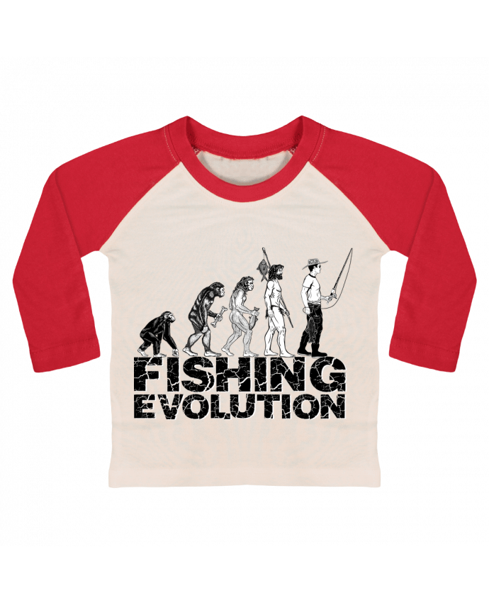 T-shirt baby Baseball long sleeve Fishing evolution by Original t-shirt