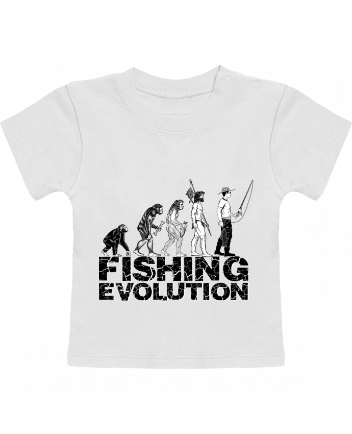 Camiseta Bebé Manga Corta Fishing evolution manches courtes du designer Original t-shirt