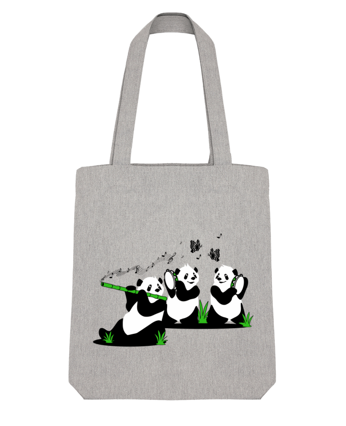 Tote Bag Stanley Stella panda's band by CoeurDeChoux 