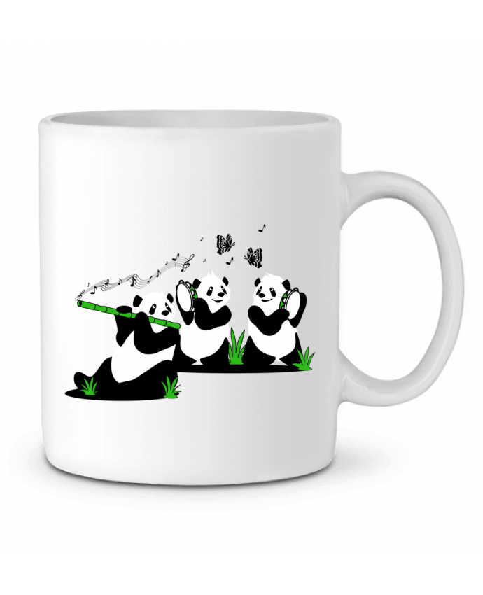 Ceramic Mug panda's band by CoeurDeChoux
