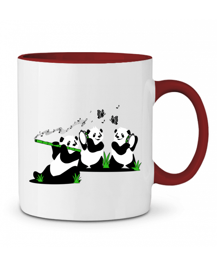 Mug bicolore panda's band CoeurDeChoux