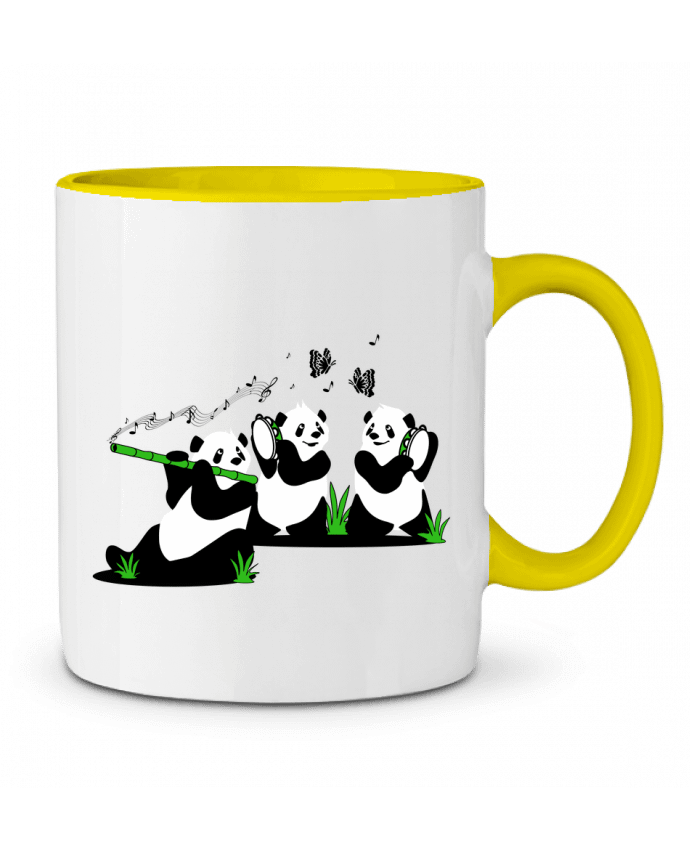 Two-tone Ceramic Mug panda's band CoeurDeChoux