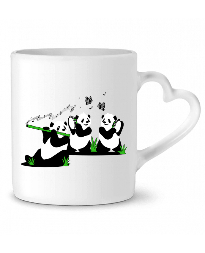 Mug Heart panda's band by CoeurDeChoux