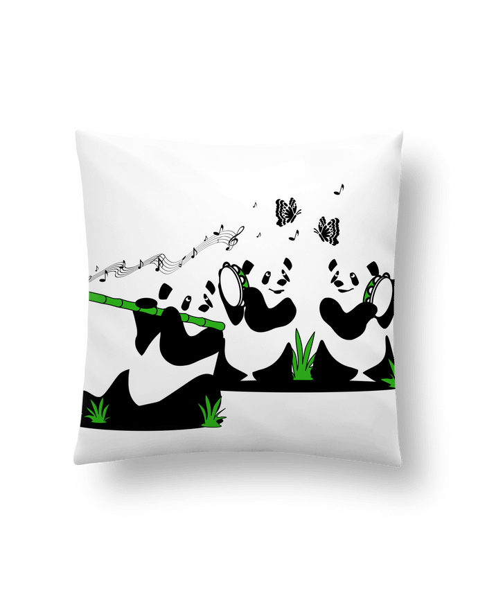 Cushion synthetic soft 45 x 45 cm panda's band by CoeurDeChoux