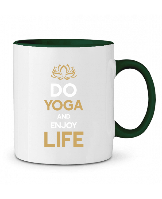 Two-tone Ceramic Mug Yoga Enjoy Life Original t-shirt