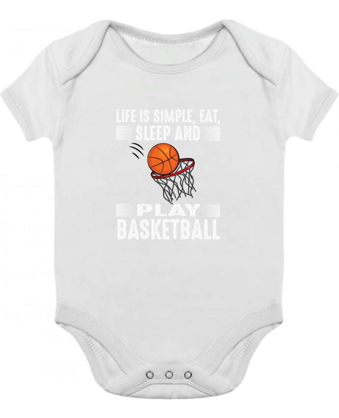 Body bébé manches contrastées Basketball lifestyle par Original t-shirt