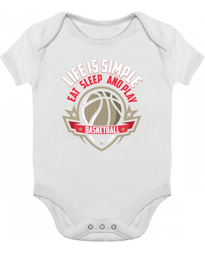 Body bébé manches contrastées Basketball Lifestyle par Original t-shirt