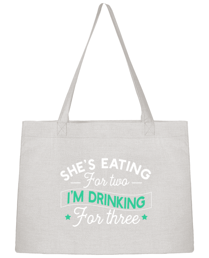 Shopping tote bag Stanley Stella Drinking for 3 by Original t-shirt