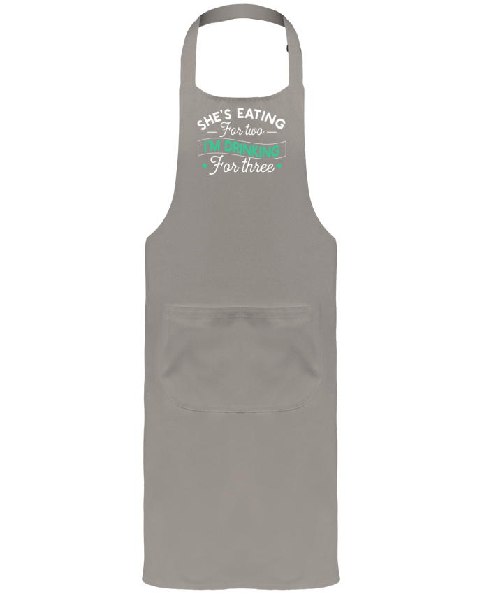Tablier avec poches Drinking for 3 par Original t-shirt