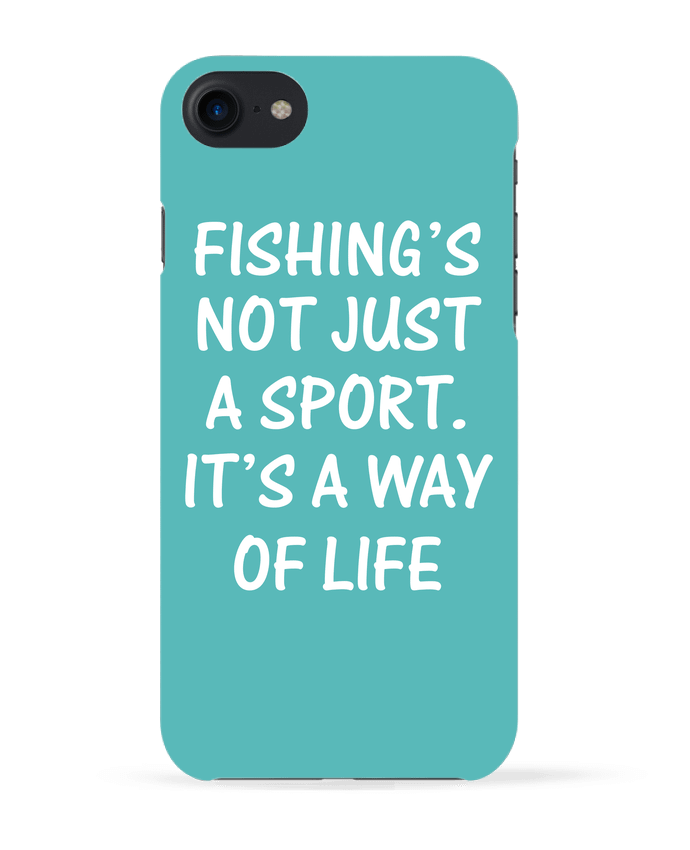 Case 3D iPhone 7 Fishing way of life de Original t-shirt
