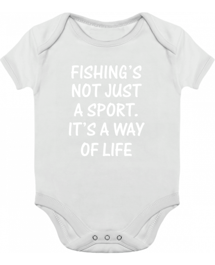 Baby Body Contrast Fishing way of life by Original t-shirt